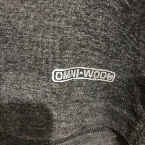 Omni-Wool Base Layer Wool Blend Shirt Long Sleeve Crewneck Gray Mens Large - Picture 4 of 11
